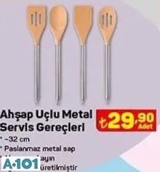 AHŞAP UÇLU METAL SERVİS GEREÇLERİ AHŞAP UÇLU METAL SERVİS GEREÇLERİ